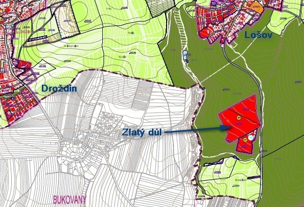 Lošov - územní plán 2012